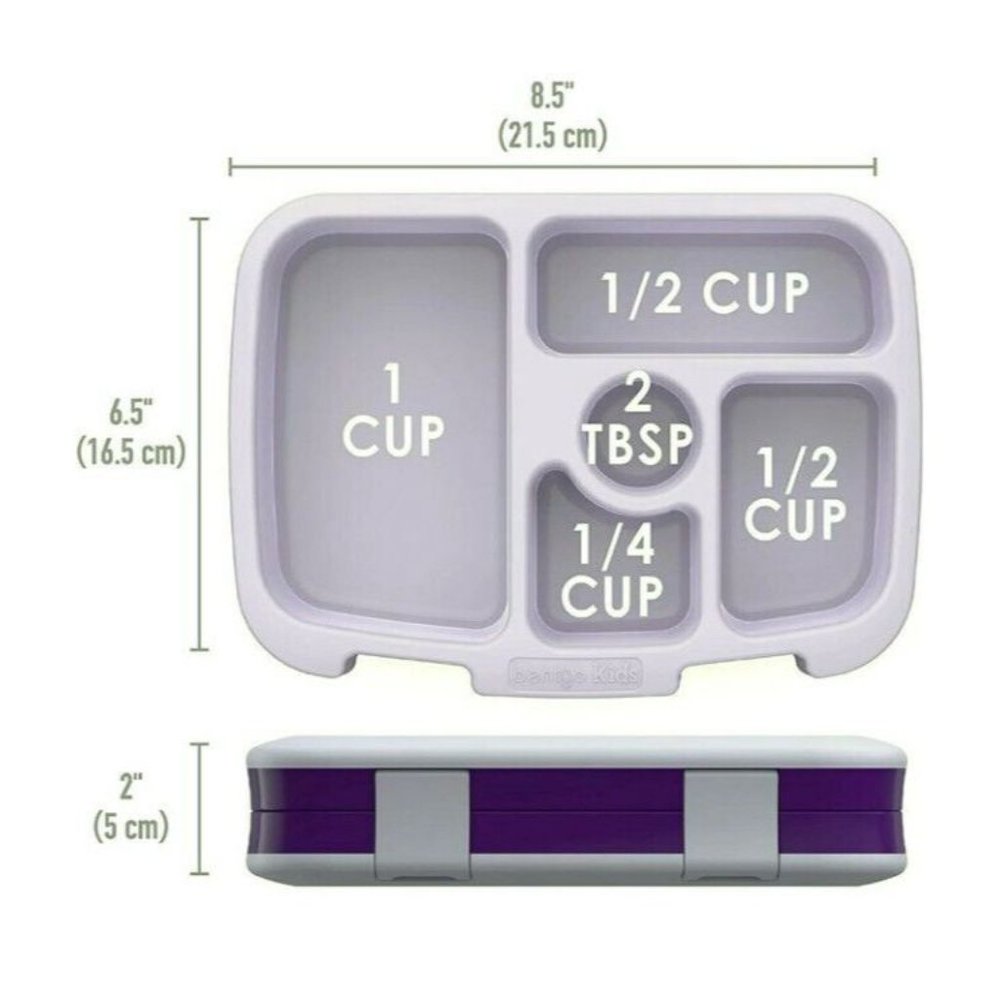 Bentgo Kids Lunch Box Bento-Styled Durable & Leak Proof Unicorn Purple Ages 3-7 - Picture 6 of 6